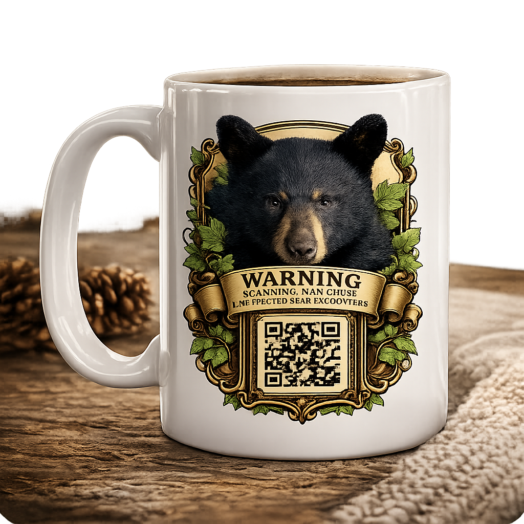 Bear Encounters Warning mug