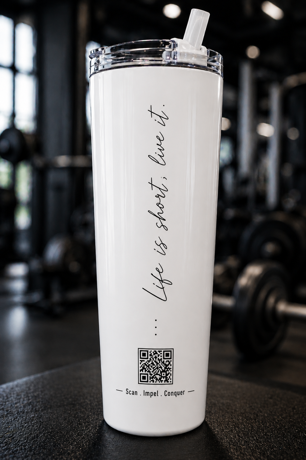 Fitness Life is Short tumbler